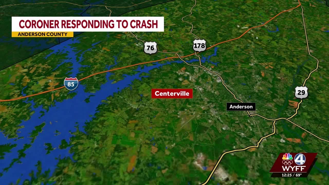 Coroner responds to crash in Anderson County - YouTube