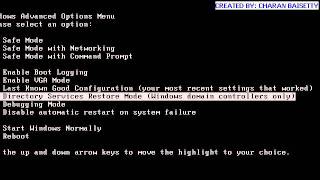 ISUPPORTYOU Video: ActiveDirectory Backup and Restore : Non Authoritative Mode