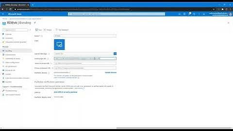 RDWeb App Proxy Set the Homepage URL for the App