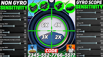 NEW UPDATE 4.0 CODE 🔥 PUBG MOBILE/BGMI SENSITIVITY SETTINGS 2025 | BEST SCOPE SENSITIVITY SETTINGS✅