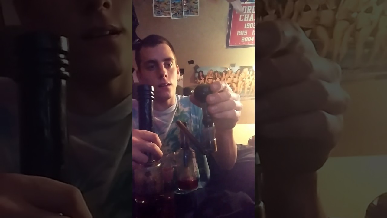 Huge bong hit