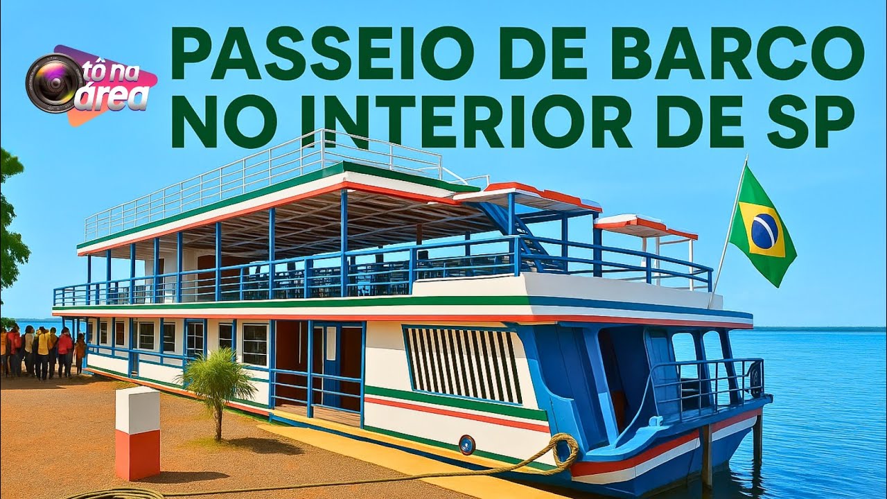 Passeio em família no BARCO ODISSÉIA em Buritama/SP - TÔ NA ÁREA