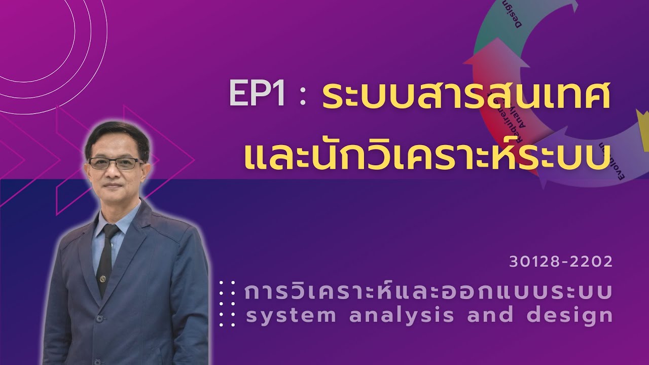 การ วิเคราะห์ และ ออกแบบ ระบบ ppt  Update 2022  การวิเคราะห์และออกแบบระบบ : EP1 ระบบสารสนเทศและนักวิเคราะห์ระบบ