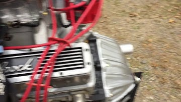 383 Stroker Open Headers on Run Stand