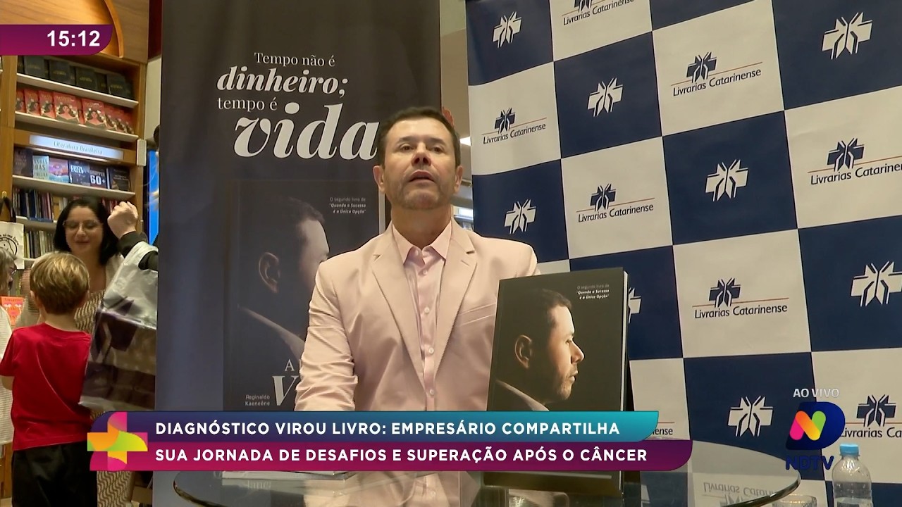 Empresário transforma luta contra o câncer em livro sobre superação