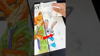STICKY VS SLIPPERY DRAWING?🦊🐰😳 (ZOOTOPIA PART 2) #art #drawing #zootopia #shorts Profile