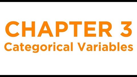 Chapter 3 - Categorical Variables - Epic Speedrun