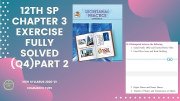 #CT#12th SP (Sec.Pract)Chapter 3 Exercise Fully Solved Q4 (Part 2)#New Syllabus 2020-21#Maha Board#