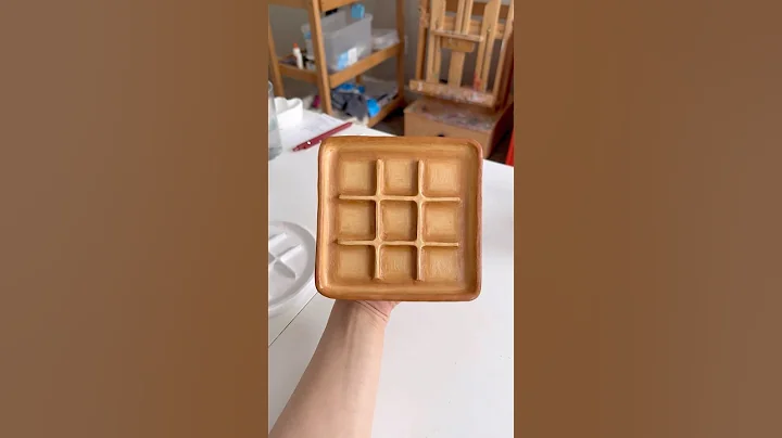 the waffle tic-tac-toe board 🧇 #artist #functionalart
