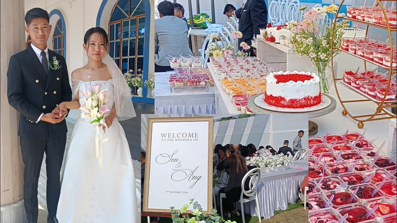 Best wedding ceremony 💍💒//Angnyak & Moasenla //Big Congratulations both of you🤝♥️