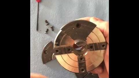 How to re attach jaws in a 4 jaw chuck