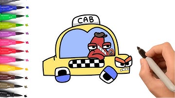 How To Draw Alphabet Lore CAB - Easy Drawing For Kids