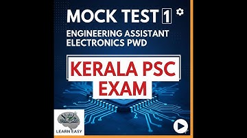 Mock Test-1 For Engineering Assistant Electronics Kerala PSC Cat. No. 578/2024