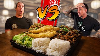 PRO EATER vs FIRST TIMER – 7LB BENTO BOX FOOD CHALLENGE