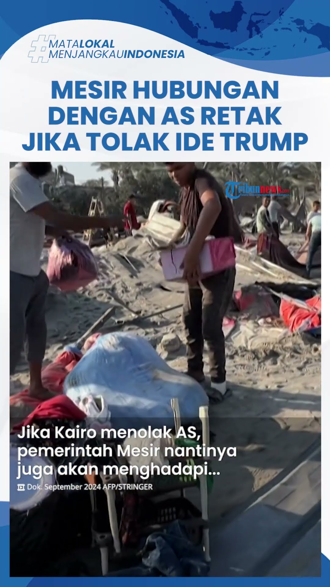 Hubungan AS-Mesir Terancam Jika Kairo Tolak Rencana Kontroversial Donald Trump Relokasi Warga Gaza
