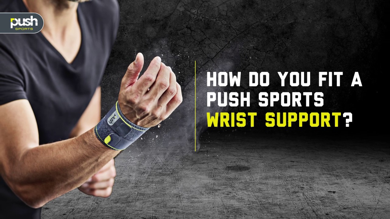 PUSH Sports Wrist Support designed for athletes fitting instructions