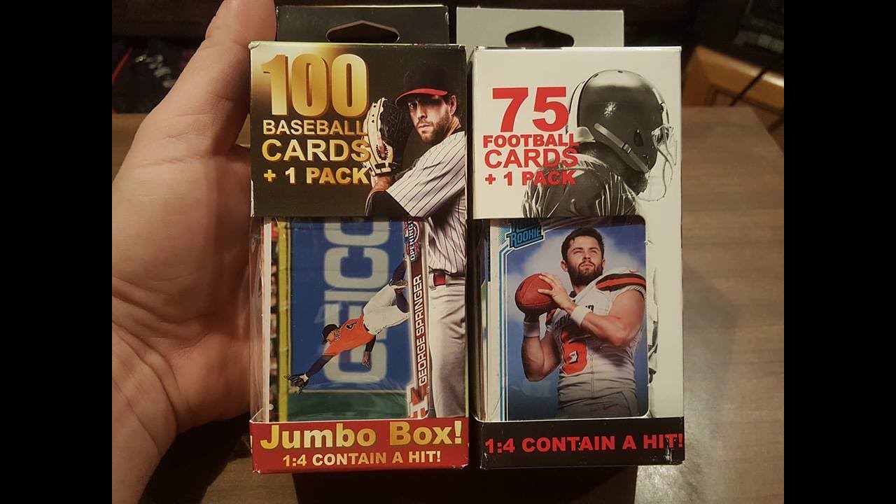 Opening A Couple Fairfield Co 100 Baseball 75 Football Cards 1 