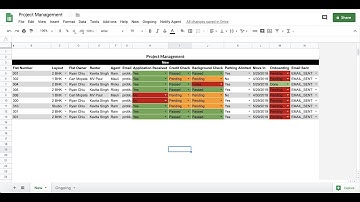 Work/Project Management using Google Sheets ( Assign task & send email to notify team from sheets)