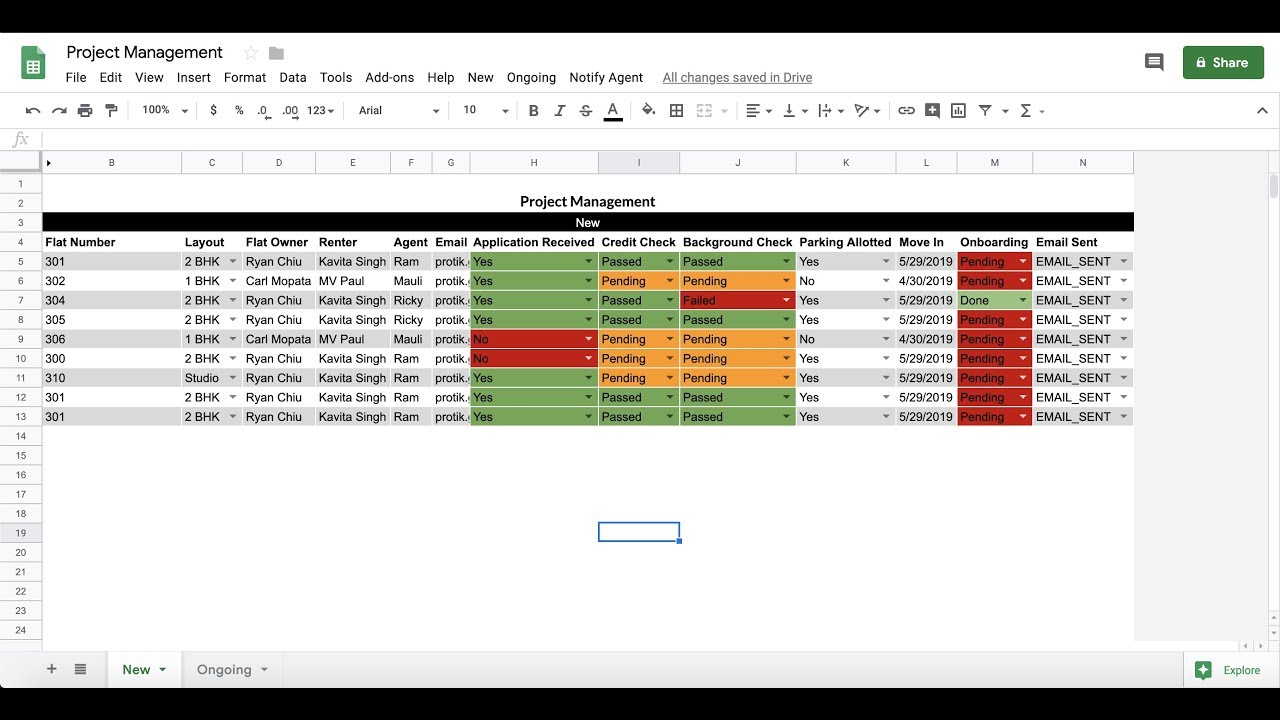 Forretningsmand Gå til kredsløbet Forinden Work/Project Management using Google Sheets ( Assign task & send email to  notify team from sheets) - YouTube