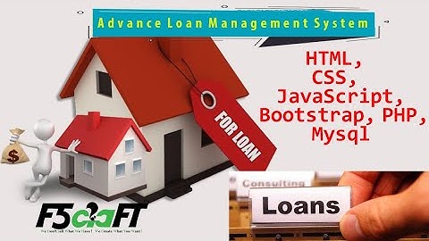 Advance Loan Management System in PHP | Free Projects | Tamil | F5Craft - Web Development Company