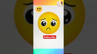How to draw sad emoji? Easy drawing for beginners.  #shorts #viralshort