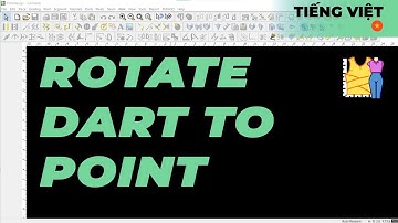 Tiếng Việt - Rotate Dart to Point | TUKAdesign Video Help | CAD Pattern Making Software | Vietnamese