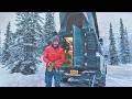 Brutal 26 C Alaska Overland Denali Truck Camping Wagyu Burger Epic Whiteout 3 5 Hours Raw