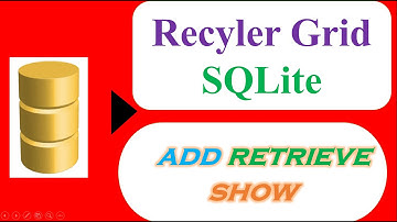 RecyclerView SQLite Database 02 : GidLayout - INSERT from CardView, SELECT and Show