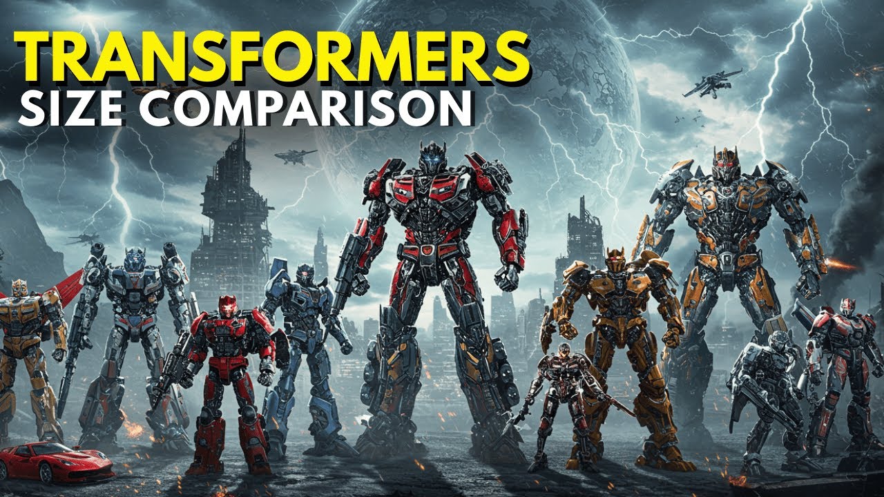 Megatron Height Transformers Size Comparison 3D | From Scalpel to Megatron (Ranked by ...