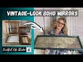 Vintage Look Boho Mirrors With IOD Stamps, IOD Moulds, & DIY Paint & Patinas, Fruitful Life Studio