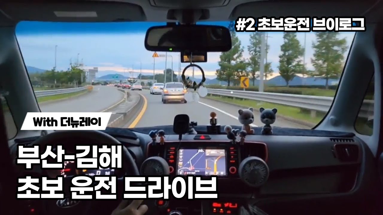 [초보운전 브이로그] #2 더뉴레이｜20대 첫차｜부산에서 김해까지 달려보자｜부산 동서고가 퇴근길｜새우철 시작!! 뚜둥