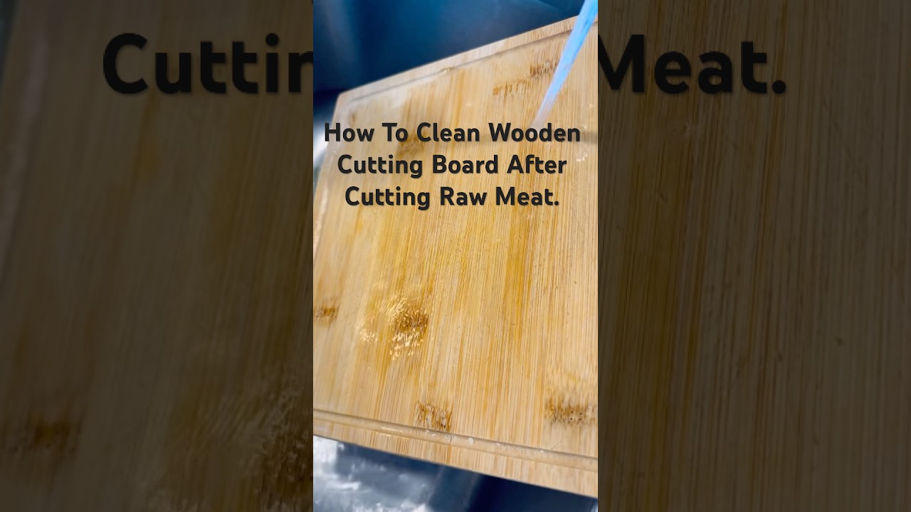 How to Sanitize a Cutting Board After Raw Meat Safely