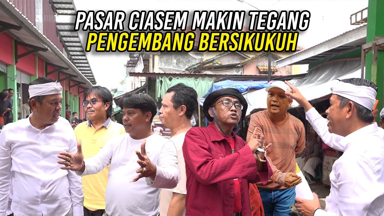 SUASANA DI PASAR CIASEM MAKIN TEGANG-SAAT PENGEMBANG BERSIKUKUH FASILITAS JALAN TANAHNYA MILIK PASAR