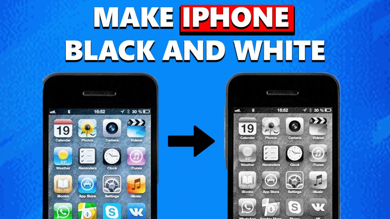 how-to-make-iphone-black-and-white-youtube