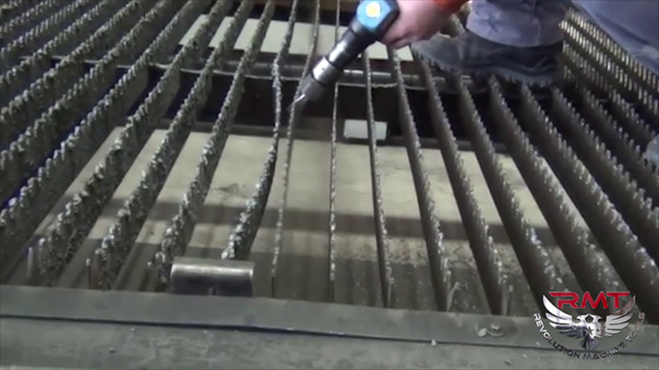 Laser Slat Slag Cleaning Hack Using Simple Cheap Air Chisel - YouTube