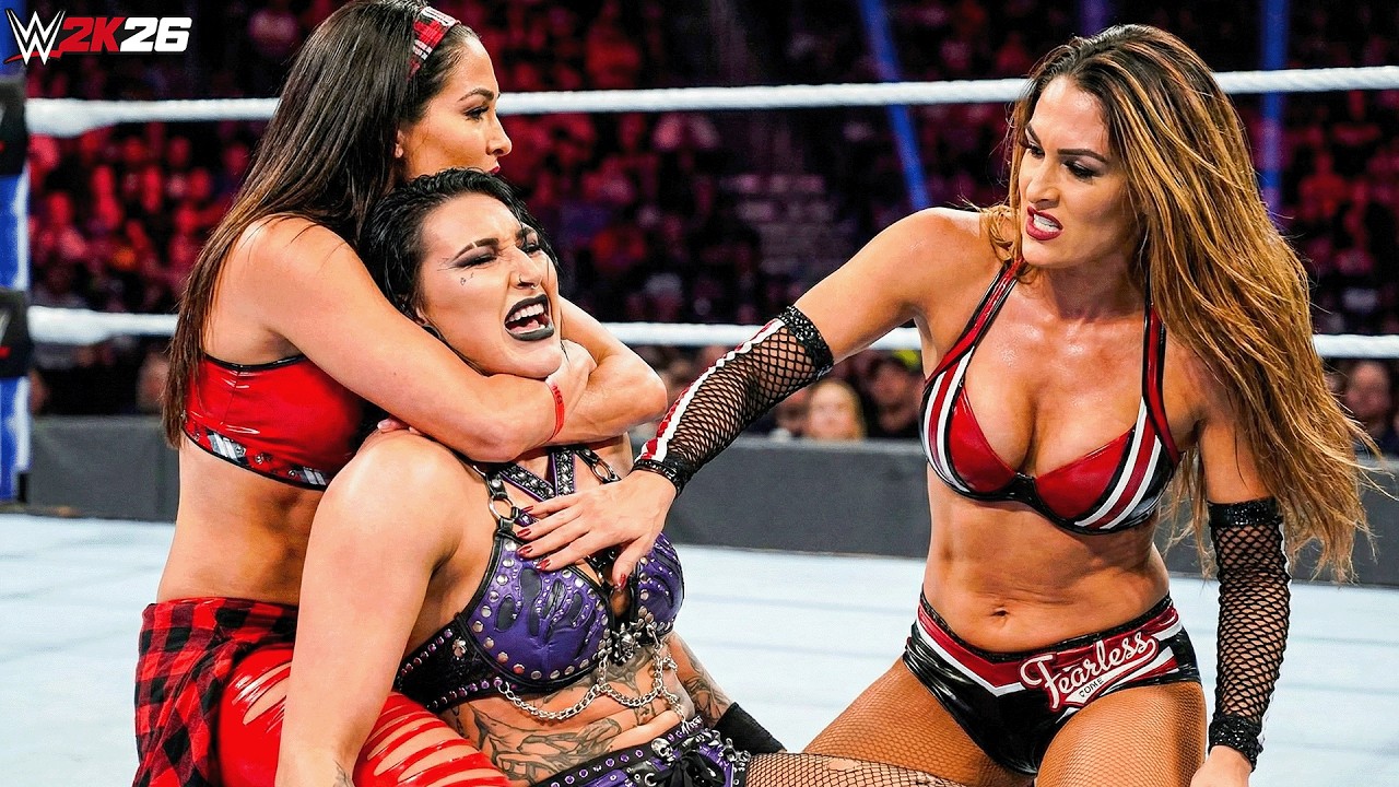 FULL MATCH: NIKKI BELLA & BRIE BELLA VS. RHEA RIPLEY & CHARLOTTE FLAIR | WWE SMACKDOWN | WWE 2K26
