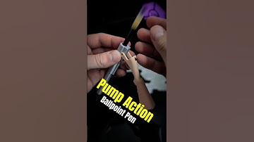 3D printed Pump Action Ballpoint pen! #3dprinting