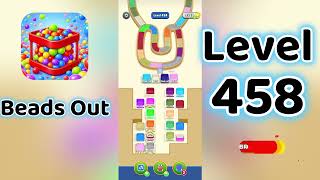 Beads Out Level 458  Walkthrough 🧩✨ | Tricky Bead Puzzle Solution | Go Answer