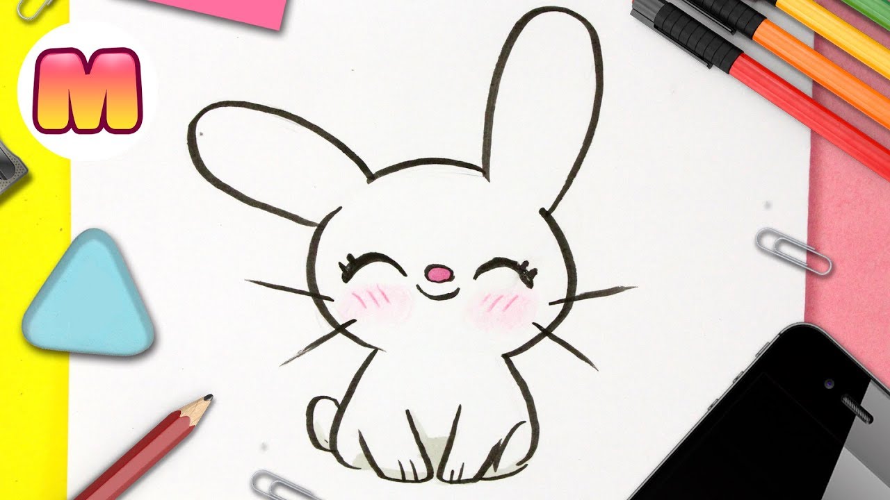 COMO DIBUJAR UN CONEJO KAWAII PASO A PASO - Dibujos kawaii fáciles - thptnganamst.edu.vn