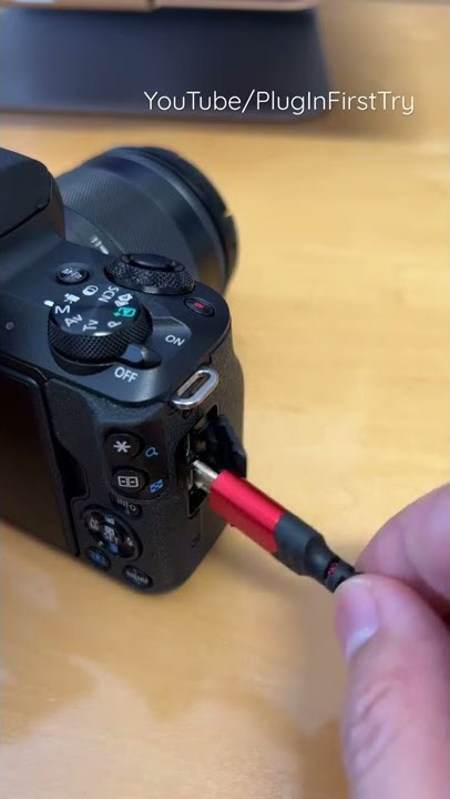 Canon M50 Plug In First Try #shorts #satisfying
