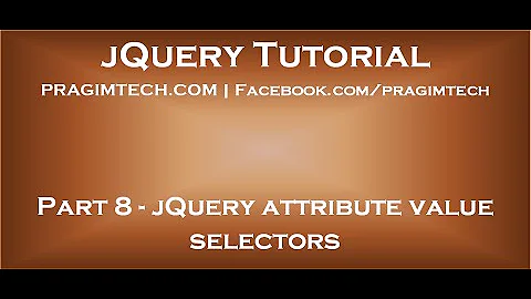 jQuery attribute value selector