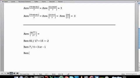 Basics of Remainder Theorem