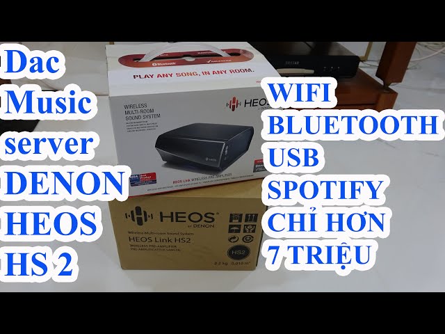 Đầu giải mã Denon heos hs2 mới 100% chỉ hơn 7 triệu có wifi bluetooth USB