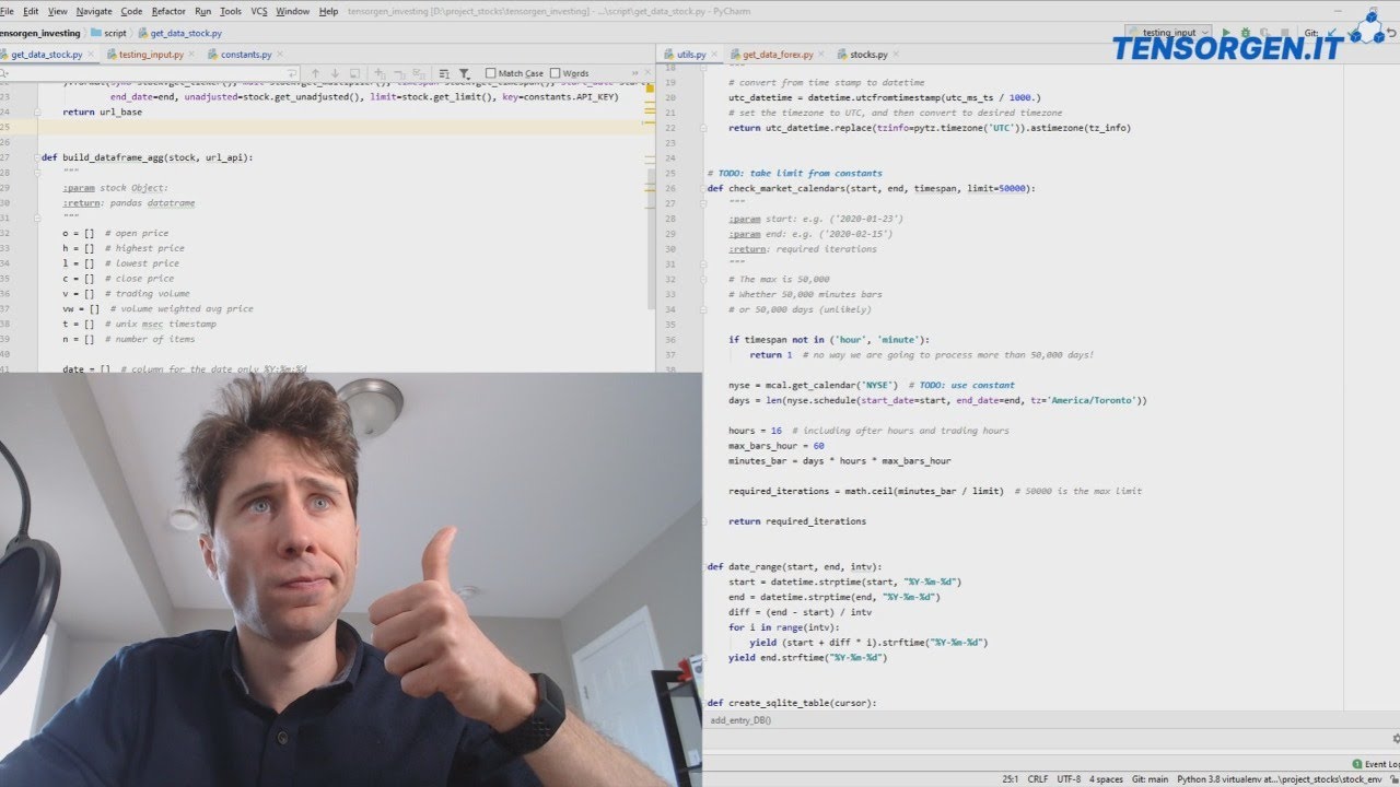 [Live Coding] Programmiamo uno script per il trading (mercato azionario ...