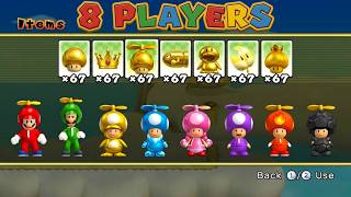 8 PLAYERS! New Super Mario Bros. Wii: Can We Beat The HARDEST Castles And Towers?!