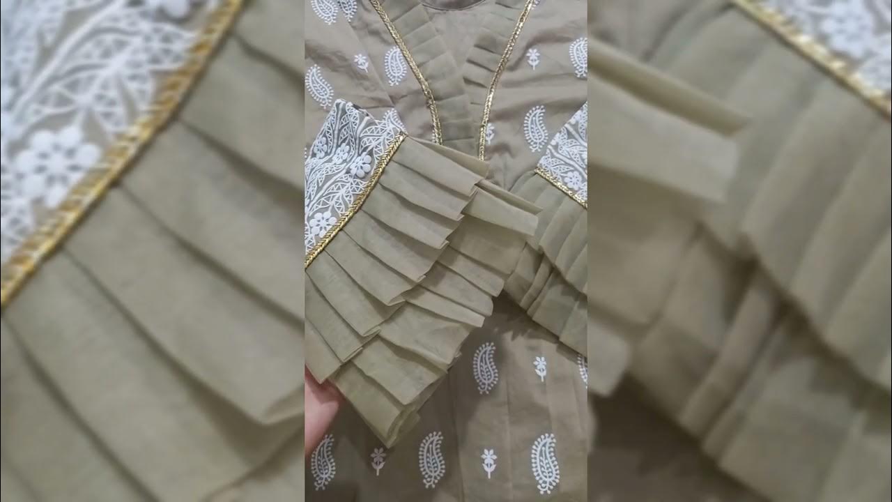 How to make ruffles lace for kurti - DIY Ruffle Lace Making Tutorial By  (Fragrance Sewing Boutique) 