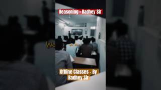 Reasoning Classes By Radhey Sir 🔥#reasoning #radheysir #shortsfeed