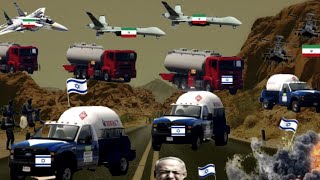 Irani Fighter Jets, Drone, Helicopter Attack on Israeli Army Weapons Convoy in Jerusalem - GTA 5