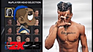 XXXTENTACION FACE CREATION IN NBA 2K23!!!