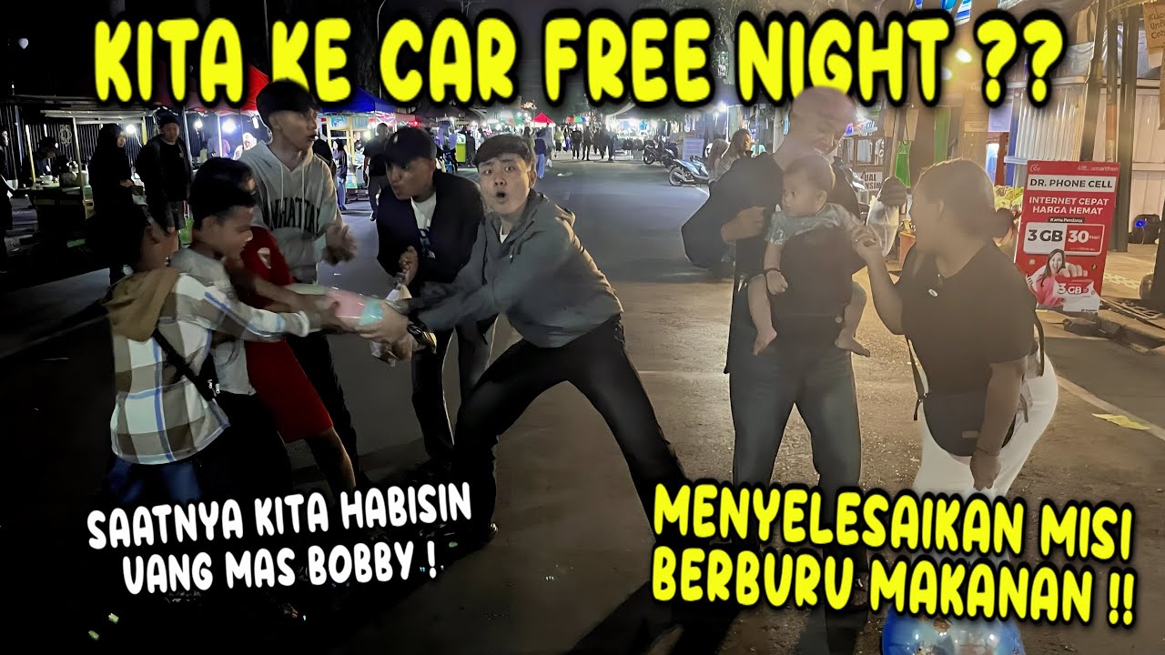 KE CAR FREE NIGHT BOROBUDUR TERNYATA SERU BANGET !! Kaka nemuin permen kapas tapi dimintain bocil.